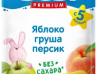 bebi premium Пюре яблоко-груша-персик (5 м+) 90 гр.