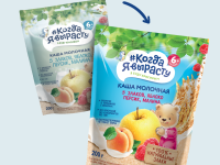 "Когда Я Вырасту" Каша молочная 5 злаков, яблоко, персик, малина (6м+) 200 гр.