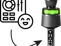 n-gear microfon portabil bluetooth karaoke "star mic" starmic100silvr silver