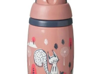 tommee tippee tt0395 cana termica cu pai "superstar" roz (12 luni+) 266 ml.