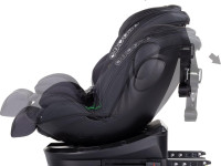 chipolino scaun auto isofix 360 hypconic stkhyp0253an gr. 0+/1/2/3 (40-150 cm) antracit