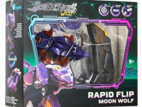 screechers wild ks686103b set de roboți transformabili  "rapid flip moon wolf"