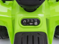 babymix 55718 atv electric quad verde