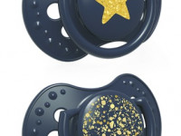 lovi 22/892 suzeta dinamica din silicon "stardust" (0-3 m) 2 buc. 