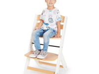 kinderkraft Стульчик для кормления enock белый/дерево