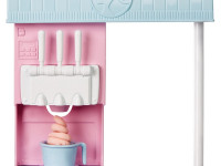 barbie hcn46 set de joc barbie "magazin de înghețată"