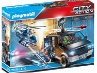 playmobil 70575 constructor "urmărire cu elicopterul cu o dubă fugă"