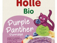holle bio organic terci de ovăz purple panther cu afine și banane și mere (12 luni+) 200 gr.