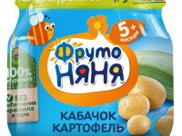 ФрутоНяня Пюре из кабачков и картофеля 80 гр. (5 м+)