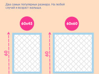 joonies 320202 Пеленки одноразовые (60x60 см.) 10 шт.