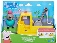 peppa pig f9519 set de joc "mașina de remorcare a bunicului câine"