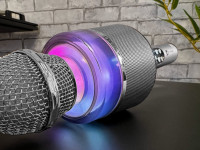 n-gear Портативный беспроводной bluetooth-микрофон для караоке "star mic" starmic100silvr серебристый