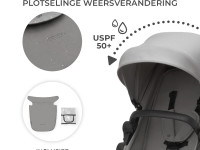 kinderkraft carucior 4in1 newly + mink pro cu baza gri