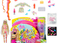 barbie hcd25 papusa surpriza "color reveal neon" in asortiment