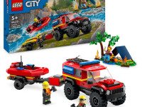 lego city 60412 Конструктор "Пожарная машина со спасательной лодкой" (301 дет.)