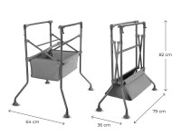 kinderkraft Пеленальный столик с ванной bubbly серый