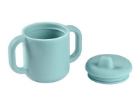 beaba 5067 Набор посуды силикон (3 предмета) голубой
