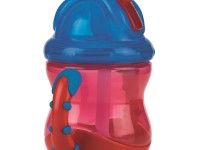 nuby nv0404002  cana "no-spill flip-it" cu pai (12m+) 240 ml.