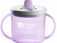 tommee tippee tt0049 cana cu manere "basics first cup" 190 ml.  (4 luni+) mov 