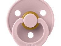 bibs Пустышка круглая латексная color m pink plum (6-18 м.)