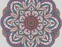 strateg leo ca-0065 mozaic cu diamante "mandala 2" (30 x 30 cm.)