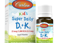 carlson labs Витамин Д3 + К2 капли для детей  "kids super daily d3-1000 iu + k2" (10.16 мл) 