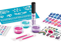 cra-z-art 65502int set de manichiură și tatuaj "sparkling glitter & shimmer tattoos & nails"