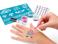 cra-z-art 65502int set de manichiură și tatuaj "sparkling glitter & shimmer tattoos & nails"