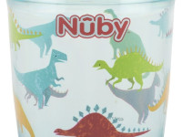 nuby nv0414017aqua cana anti-varsare "dino tritan" cu pai (12m +) 240 ml.