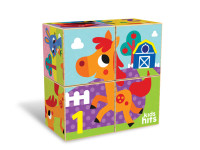 kids hits kh20/022 cuburi de lemn "ferma"