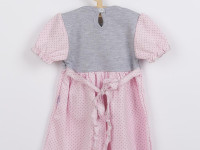 new baby 41963 rochie pink-grey 62cm (3-6luni)