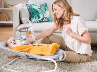 kinderkraft Шезлонг-качалка felio 2 (до 9 кг.) розовый