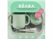 beaba 5786 set de masa din silicon essentials (4 piese) verde