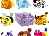 aphmau 65555a jucărie de pluș surpriză meemeow safari s1 (15 cm)