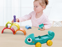 hola toys ha795700 jucărie de plimbare „cameleon curcubeul“