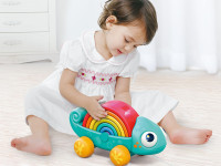 hola toys ha795700 jucărie de plimbare „cameleon curcubeul“