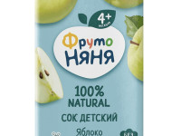 ФрутоНяня Сок Яблоко осветленный 200 мл. (4 м+)