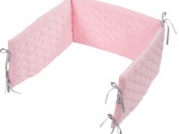 albero mio Бортик на кроватку velvet v101 розовый