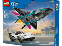 lego city 60489 constructor "avion contra mașină" (259 el.)
