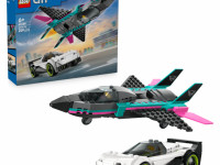 lego city 60489 constructor "avion contra mașină" (259 el.)