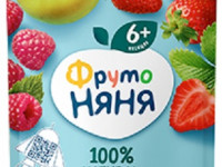ФрутоНяня Десерт Яблоко-клубника-малина 90 гр. (6 м+)
