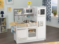 kidkraft 53364 Детская игровая кухня "uptown white play kitchen"