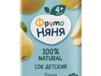 ФрутоНяня Сок Груша осветленный 200 мл. (4 м+)