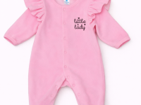 minikin 243000456 salopetă din velur "little lady" (m.56) roz