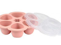 beaba 5694 Контейнер герметичный силиконовый (6x90 мл) old pink 