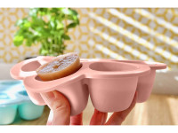 beaba 5694 Контейнер герметичный силиконовый (6x90 мл) old pink 