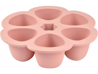 beaba 5694 Контейнер герметичный силиконовый (6x90 мл) old pink 