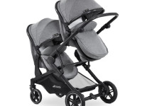 hauck carucior pentru gemeni 2in1 atlantic twin melange grey