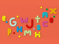 lego dots 41950 constructor "set mare de plăci: litere" (722 el.)