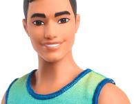 barbie hyv00 păpușă ken "fashionist" într-un tricou albastru-verde